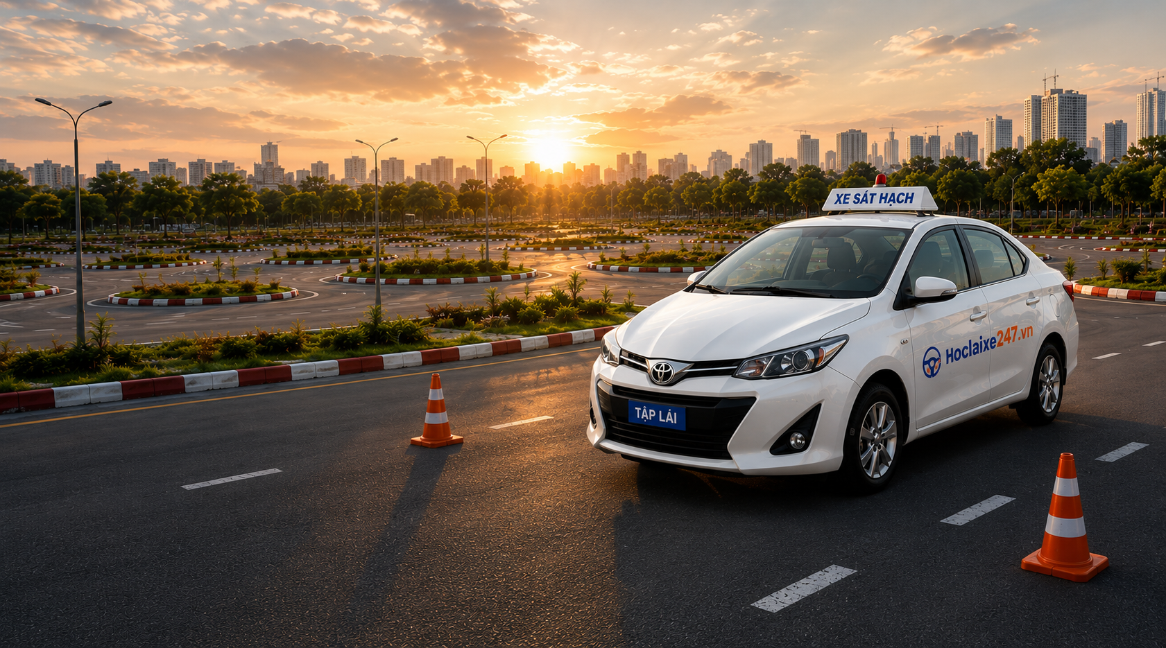 Sân tập lái xe
